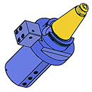 CAT50 BORING BAR HOLDER ID=( 2)" L=150 mm FOR ACCUWAY UV75 ACCUWAY UV100